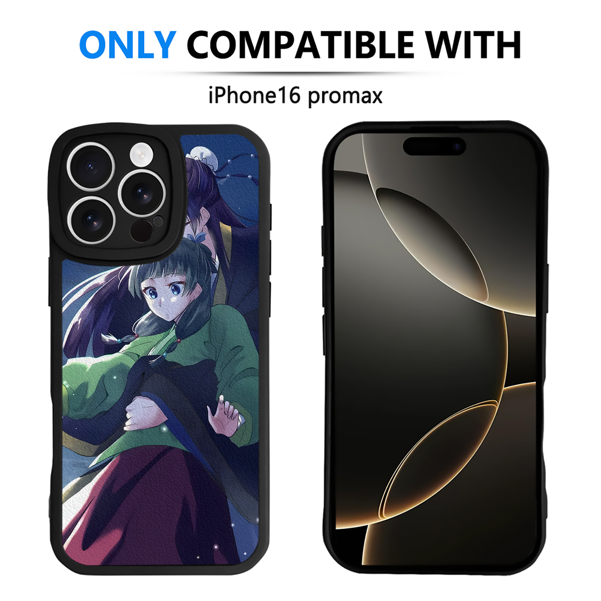 （画像用） 薬屋のひとりごと The Apothecary Diaries 【iPhone 16シリーズ対応】シリコンスマホケース（レザー調） 材質：シリコン
